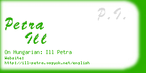 petra ill business card